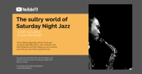 Brown Modern & Minimal Live Jazz Music Jazz O Facebook Shared Image template