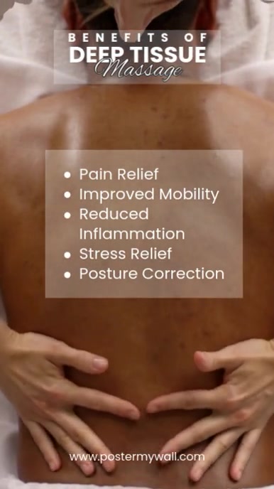 Brown Modern & Minimal Massage Benefits Instagram Story template