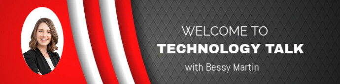 Brown Modern & Minimal Technology Talk Google Classroom Banner template