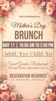 Brown  Mother Day Instagram Story template