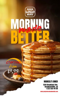 Blanco Breakfast Promotion Historia de Instagram Template