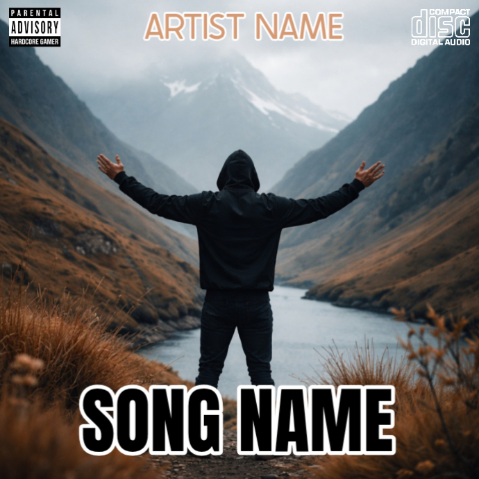 Brown Music Album Cover Album Cover Template | PosterMyWall