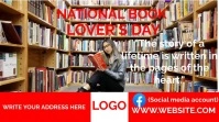 Brown National Book Lover's Day  Twitter Post template