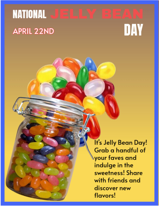 Brown National Jelly Been Day Design  Flyer (us Letter) template