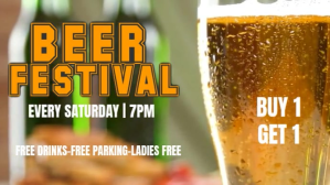 Brown Neon Beer Festival  Youtube Thumbnail YouTube-miniature template