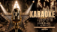 Brun Karaoke Night Affichage numérique Template
