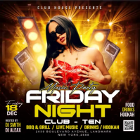 Brown Neon Nightclub Party Instagram Post Video template