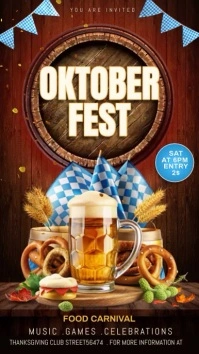 Brown Oktober Fest Instagram Reel template