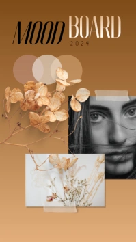 Brown Pastel Camel Color Instagram Story mood template