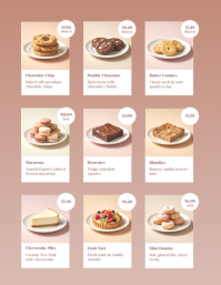 Brązowy Dessert Catalog Volante Template - Page 3