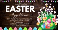 Brown Pastel Easter Egg Hunt Invite Facebook Shared Image template