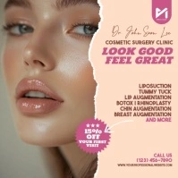 Brown Pastel Plastic Surgery Instagram Social Media template