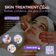 Brown Skin Treatment Clinic Promotion Quadrat Template