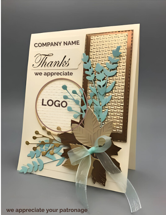 Plantilla de Brown Pastel Thank You Appreciation Card Flye | PosterMyWall