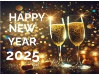 Brown Pastel Toasting Champagne Glasses With Bubbles Yard Sign template