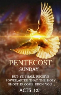 Brown Pentecost  Sunday Tabloid template