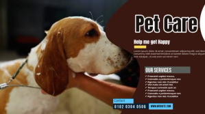 Brown  Pet Care Twitter Post template