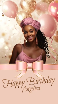 Brown Pink Pastel Instagram Story template