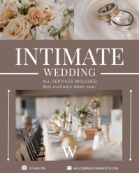 Brown Profesional Elegant Intimate Wedding Package Inspiration For Your Special Day Instagram Portra template
