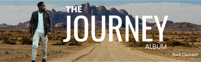 Brown Professional Artistic, Cover Photo, Dry Road, Mountain, A Person Journeying, Beutiful Scene, F template