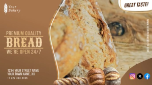 Коричневый Brown Professional Bakery Digital Display (16 Digital Display Template