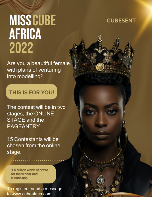 Copy of Brown Professional Beauty Pageant Flyer (us L | PosterMyWall