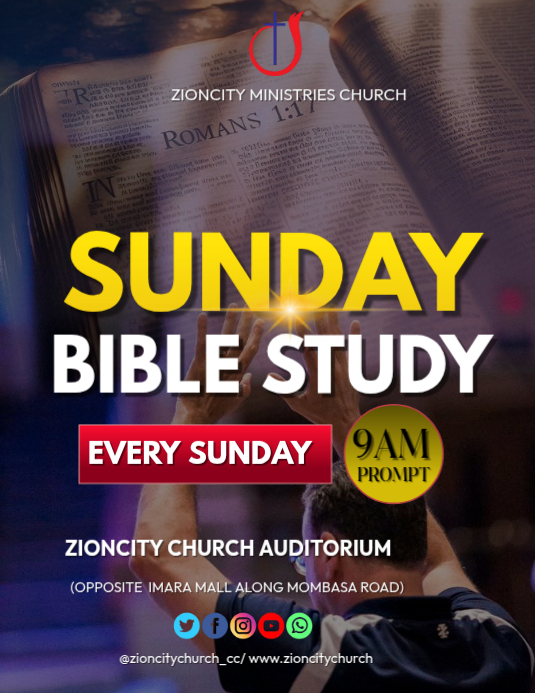 Brown Bible Study Event Flyers Template | PosterMyWall
