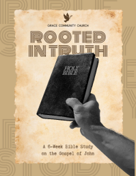 棕色 Bible Study Event 传单(美国信函) Template - Page 1