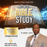 Brown Professional Bible Study Event Instagram Post template