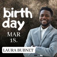 Bruin Birthday Announcement Instagram Post Template