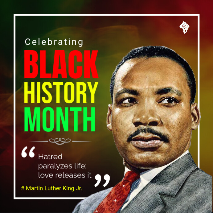 Brown Professional Black History Month Leaders Quotes Instagram Post template