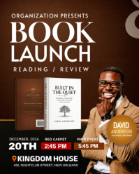 Brown Book Launch Event Instagram Portrait Template