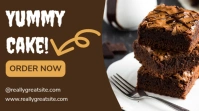 Brown Professional Cake Youtube Thumbnail template