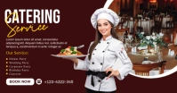 Brown Professional Catering Facebook Shared Image template