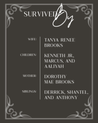 Brown Celebration of Life Instagram Portrait Template - Page 4