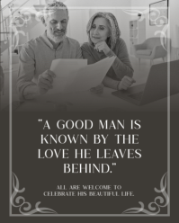 Brown Celebration of Life Instagram Portrait Template - Page 5