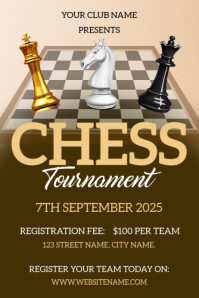 Chess Tournament Poster Template | PosterMyWall