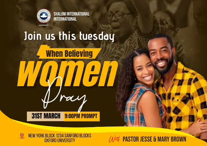 Plantilla de Brown Professional Church A5 | PosterMyWall