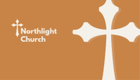 棕色 Church Business Card Business Card Template - Page 1