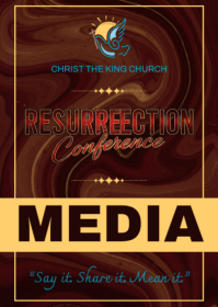 Brown Professional Church Conference Media A6 template