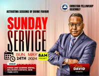 Brown Professional Church  Flyer (us Letter) template