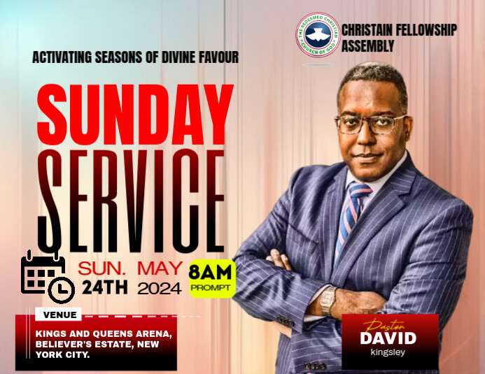Brown Professional Church  Flyer (us Letter) template