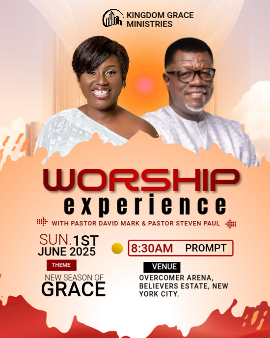 Brown Professional Church Flyers  Instagram Portrait template