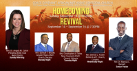 Church Homecoming and Revival Event Facebook Event Cover Template