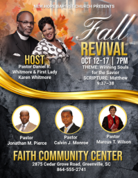 Brun Church Revival Event Pamflet Template