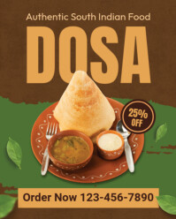 Brown Professional Dosa Instagram Portrait template