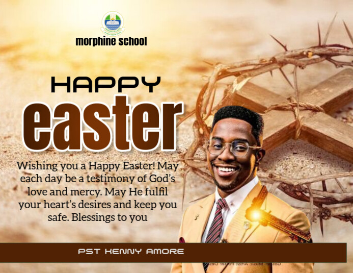 Brown Professional Easter  Flyer (us Letter) template