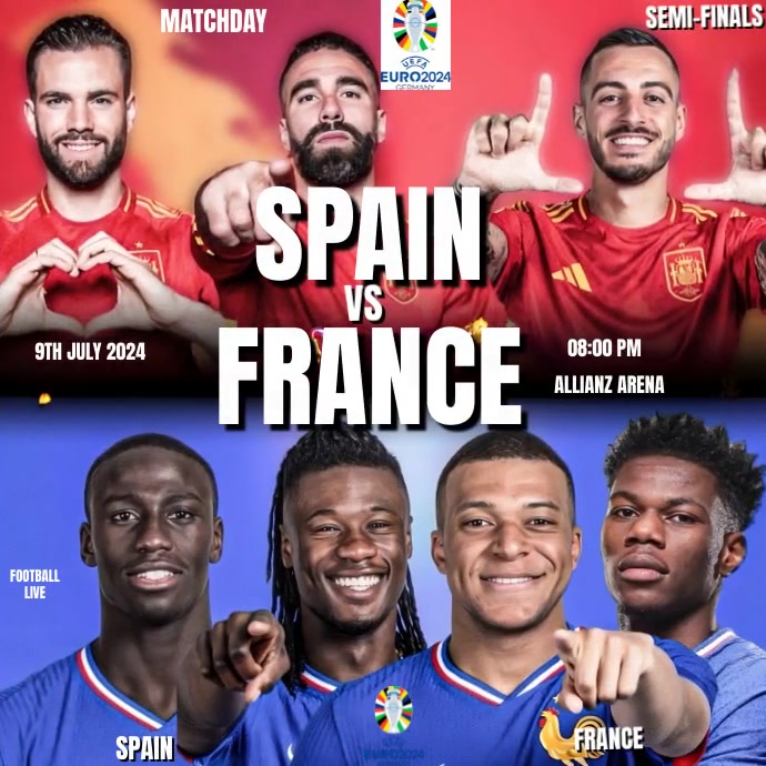 Crisp Familiar Foes Spain, France And England Jostle For Euro 2028 Favouritism Artwork in HD Crisp Familiar Foes Spain, France And England Jostle For Euro 2028 Favouritism Artwork in HD