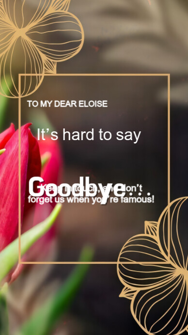 Brown Professional Farewell Card  Instagram Story template