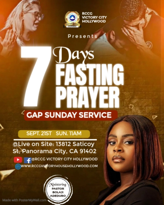 Brown Professional Fasting Prayer Event Instagram Portrait Template ...